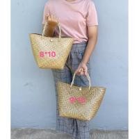 ราคา กระเป๋าสานใบใหญ่ มีหลายขนาด (14346008698)