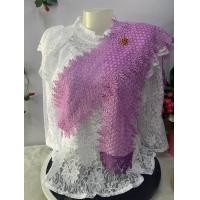 ราคา ผ้าสไบลูกไม้ ใส่ไปทำบุญ พร้อมเข็มกัดสวยๆๆ พาดลำตัว คลุมไหล่ สไบขาว สไบสีดำ ความยาว2เมตร จ้า (22504691668)