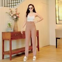 ราคา พร้อมส่ง กางเกงผ้าวูลเวฟหัวเข็มขัดเหลี่ยม ทรงขากระบอกกลาง C11C31C51C71 M5261 (21768031490)