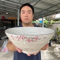 ราคา ถ้วยราเมง ชามราเมง เซรามิค ขนาด 8นิ้ว ลายซากุระ สีหิมะขาวสวยๆ ออกใบกำกับภาษีได้ (22419446684)