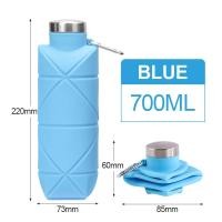 ราคา ขวดน้ำพับได้น้ำหนักเบา ความจุ 700ml ถ้วยน้ำซิลิโคนแบบพกพา พกพาสะดวก หิ้วง่าย เที่ยวสะดวก Origami Bottle Foldable water bottle (22396998587)