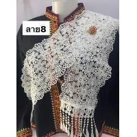 ราคา ผ้าสไบลูกไม้ ใส่ไปทำบุญ พร้อมเข็มกัดสวยๆๆ พาดลำตัว คลุมไหล่ สไบขาว สไบสีดำ ความยาว2เมตร จ้า (22504691670)
