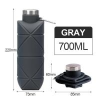 ราคา ขวดน้ำพับได้น้ำหนักเบา ความจุ 700ml ถ้วยน้ำซิลิโคนแบบพกพา พกพาสะดวก หิ้วง่าย เที่ยวสะดวก Origami Bottle Foldable water bottle (22396998588)