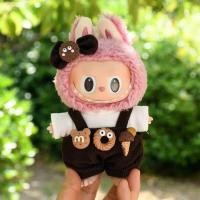 ราคา พร้อมส่งจาก ชุดเสื้อผ้าลาบูบู้ labubu macaron ชุดเอี้ยมหมี ชุดกระโปรง (22411248824)