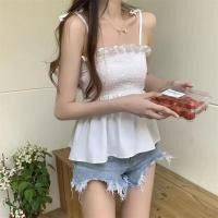 ราคา สายเดี่ยวผูกไหล่ ผูกโบว์ เสื้อสายเดี่ยว มีไซค์ปกติและไซค์สาวอวบ เสื้อสายเดี่ยวสายสม็อค แต่งขอบบัว เชือกปรับได้ สีสดใส่ (22038282508)