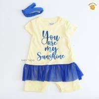 ราคา Wonderchild ชุดรอมเปอร์ลูกสาว 0 18 เดือน บอดี้สูทขาสั้นแต่งระบาย มาพร้อมที่คาดผม (21968650495)