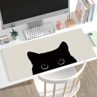 ราคา แผ่นรองเมาส์ลายการ์ตูนแมวน่ารักแผ่นรองโต๊ะคอมพิวเตอร์เรียบง่ายขนาดใหญ่สไตล์ญี่ปุ่นขอบล็อคกันลื่น (21948293078)