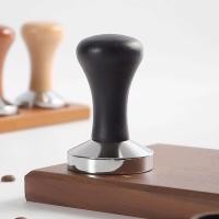 ราคา Cocious 51 53 58mm Coffee Tamper Wooden Handle Stainless Steel Iron Plating Flat Bottom Barista Tool เครื่องมือทำกาแฟ แทมเปอร์ (22555113836)