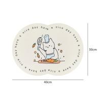 ราคา แผ่นรองจาน หนัง PU กันน้ํา แผ่นรองแก้ว ที่รองจาน ที่รองแก้ว กันน้ํามัน หนังPU ลายการ์ตูนน้องแมว ทนความร้อน (22542483327)