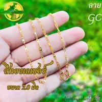 ราคา APICHAYA สแตนเลสเลเซอร์แท้สีทอง 22K สร้อยคอ สร้อยพระ ลาย GC สีทอง สีเลส ไม่ลอก ไม่ดำ ขนาด1 5มิล 2 0มิล ห้อยพระได้ 1 องค์ ความยาว 16 32 นิ้ว (22050709688)