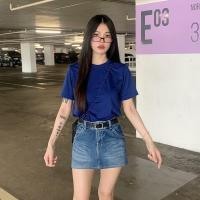 ราคา SpinnyHouse เสื้อยืดคอกลม ผ้าคอตตอน ยืดไม่ย้วย ไม่หดไม่ต้องรีด BASIC STYLE ใส่ได้ทั้งชายหญิง รุ่น เสื้อ Yuedyun (22335823919)