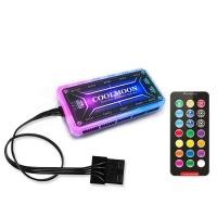 ราคา กล่องควบคุมไฟ พัดลม RGB Cooling Fan Controller Coolmoon 4pin Molex 13 คะแนน (22369968724)