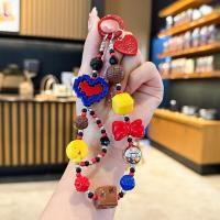 ราคา ใหม่สายคล้องโทรศัพท์บาร์บี้สีดำสีชมพูหวานและเผ็ดอุปกรณ์โทรศัพท์สาวที่ลูกปัดจี้เครื่องประดับสร้อย (22510143651)