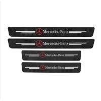 ราคา สติกเกอร์ติดประตูรถยนต์4ชิ้นขั้นตอนด้านข้างสติ๊กเกอร์เอนกประสงค์คาร์บอนไฟเบอร์สำหรับ Mercedes Benz GLC GLS AMG GLK GLA ซีแอลเอสซีแอลเอ W211 W212 W210 W203 W204 W205 E260 W176 E200 A C E Class (1979698