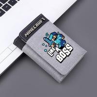 ราคา เด็กการ์ตูน Minecraft กระเป๋าสตางค์ผ้าใบกระเป๋าใส่เหรียญพร้อมหัวเข็มขัดปกปิดสําหรับเด็กชายซับโพลีเอสเตอร์ผ้าฝ้ายเนื้อกระเป๋าสตางค์สั้นรูปร่าง (20331710972)