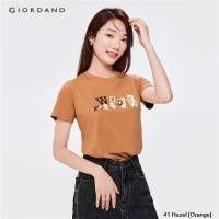 ราคา GIORDANO เสื้อยืดแขนสั้นผู้หญิง Womens printed tee 05392221 (20664192728)