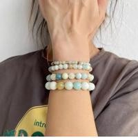 ราคา กำไลหิน Amazonite กำไลหินมงคลนำโชค (18894109692)