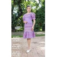 ราคา ชุดผ้าฝ้ายชุดเดรสใส่ทำงานผ้าฝ้ายพิมพ์ลายผ้าฝ้ายเชียงใหม่สวยๆ (21469646150)