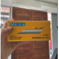ราคา ใบมีดคัตเตอร์ mesa ใหญ่ 30 องศา แบบกล่อง mesa cutter blade 1กล่อง มี40ใบ (22246478406)