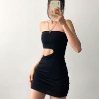 ราคา ชุด เซ็กซี่ ชุดเกาะอกผู้หญิงเดรสเกาะอก เดรสเเฟชั่นเกาะอก เดรสรัดรูป ดีเทลปาดข้างที่เอว (16439309439)