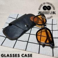 ราคา handmade ซองใส่แว่นหนังแท้ รุ่นใหม่ กระดุมแม่เหล็ก กล่องใส่แว่น วินเทจ กระเป๋าหนังวินเทจ หนังแท้ vintage glasses (14285621566)
