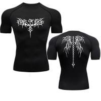 ราคา เสื้อยืดแขนสั้น แบบยืดหยุ่น พิมพ์ลายอนิเมะ แบบแห้งเร็ว สําหรับออกกําลังกาย เข้ายิม เล่นกีฬา เข้าฟิตเนส (22505726561)