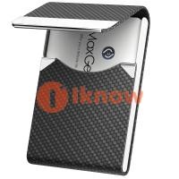 ราคา ฉันรู้ว่ากระเป๋าใส่บัตรเครดิตหนังเจ้าของบัตร PU ธุรกิจซองใส่บัตรแบบพกพาสำหรับผู้ชายหรือผู้หญิงโลหะป้องกัน RFID กล่องนามบัตรเพรียวบางพร้อมฝาปิดแม่เหล็กคาร์บอนสีดำ (21516655745)