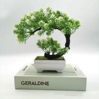 ราคา ดอกไม้ประดิษฐ์ต้นบอนไซกระถางจำลองพืชเทียมบอนไซต้นไม้ปลอมขนาดเล็กเครื่องประดับโต๊ะของตกแต่งสำนักงานตกแต่งบ้าน (22399193089)