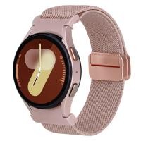 ราคา สายไนลอนสำหรับ Samsung Galaxy Watch 7 นาฬิกา FE 6 Classic 6 5 Pro 5 4 Classic 4 ผู้หญิงผู้ชาย Samsung Smartwatch แถบแม่เหล็กยืดหยุ่น (22276136599)