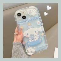 ราคา My Melody Kuromi Cinnamoroll Cartoon Phone Case for iPhone 11 12 13 14 Pro Max 6 6S 7 8 Plus SE 2020 X XS XR Cute Bread Cover (19175570936)
