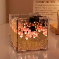 ราคา Cozy Corners โคมไฟตั้งโต๊ะ รูปดอกทิวลิป โคมไฟทิวลิป กระจกทิวลิป โคมไฟตกแต่งห้องนอนของขวัญวันเกิด DIY ดอกทิวลิปแฮนด์เมด โคมไฟตั้งโต๊ะตกแต่งห้องนอนของขวัญวันหยุด (22519909533)