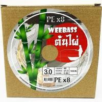 ราคา สาย PE Weebass ต้นไผ่ ถัก x8 ความยาว 100 เมตรต่อเนื่อง (21904613812)