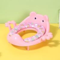 ราคา x cherub ที่รองชักโครกเด็ก หนาและสบายห้องน้ำสำหรับเด็ก เสริมฟองน้ำนั่งสบาย ฝารองชักโครกเด็ก 3 สี พร้อมที่จับ (16577496911)