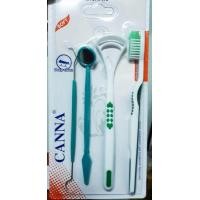 ราคา ชุดทำฟัน 4 IN 1 เครื่องกำจัดหินปูน คราบฟัน คราบพลัค กระจกส่องปาก แปรงสีฟัน สุ่มสี (383564449)