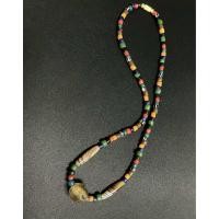ราคา สร้อยคอลูกปัดหินโบราณหลากสีหินทราวดี18 (22292200294)