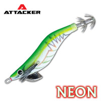 ราคา โยกุ้งเรืองแสง ATTACKER NEON SQUID JIG 2 5 3 0 เหยื่อปลอมตกหมึก โยตกหมึก (22066824780)