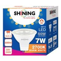 ราคา หลอด LED SHINING MR16 7 วัตต์ GU5 3 แสงเหลือง 2700K ไฟส่องเฉพาะจุด หลอดไฟโตชิบา Toshiba Lighting (22311878472)
