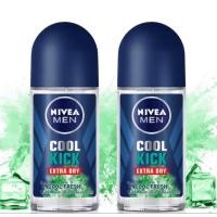 ราคา Nivea โรลออน นีเวีย ขนาด 50ml x 2 ขวด COOL KICK EXTRA DRY COOL FRESH (22553922959)