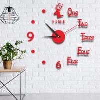 ราคา DIY นาฬิกาแขวนผนังดิจิตอลนาฬิกาอะคริลิคติดผนังส่องสว่างแบบไร้กรอบสำหรับเครื่องตกแต่งฝาผนังสำนักงานบ้าน1ชุด (22269012465)