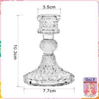 ราคา Uni Y เชิงเทียนแก้ว เนื้อแก้วหนา แก้วเนื้อดี ใช้งานสะดวก candlestick (21952436907)