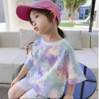 ราคา เสื้อยืดลายหน้ายิ้มมัดย้อมสำหรับวัยกลางคนและเด็กโตใหม่ฤดูร้อนพิมพ์ลายการ์ตูนเด็กแขนสั้นอินเทรนด์สำหรับเด็กผู้หญิง (21516329219)