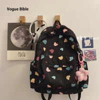 ราคา กระเป๋าเป้สะพายหลังความจุเยอะโรงเรียนพระคัมภีร์ Vogue น่ารักดาว Y2k เกาหลีสำหรับผู้หญิง (22207233363)