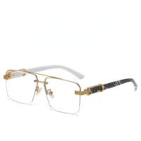 ราคา JN IMPRESSION ใหม่กรอบกรอบสี่เหลี่ยมตัดขอบสองชั้นกรอบแว่นกันแดดขาเป็นหินอ่อนลายไม้แว่นกันแดดปกป้อง UV (22410582573)