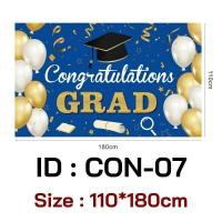 ราคา ป้ายฉาก ป้ายผ้า CONGRATS CONGRATULATION ป้ายBackdrop งานรับปริญญา CON BD (17945557245)