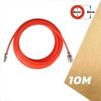 ราคา สายลม สายลมสปริง สายลมสีส้ม สายลมขด ยาว 8 10 12 15 เมตร สายปั๊มลม PU AIR HOSE 8x5mm แบบขดสปริง พร้อมหัวคอปเปอร์ สีส้ม (22364870202)