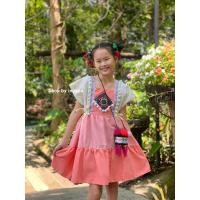 ราคา เดรสผ้าฝ้าย เดรสพื้นเมืองเด็ก ชุดเด็กดอย ชุดชาวเขา โทนสีพาสเทล ผ้านุ่มสีไม่ตก (21819105434)