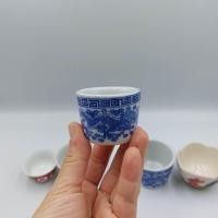 ราคา แพ็คละ12ใบ จอกชา ถ้วยน้ำชา เซรามิค ลายอักษรจีน ถ้วยน้ำชาลายมังกร ถ้วยชาลายไก่ แก้วชาลายซากุระ บรรจุ 12 ใบ (11999725375)
