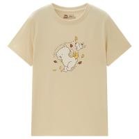 ราคา ย้อนยุคGIORDANO เสื้อยืดแขนสั้นผู้หญิง Womens printed tee 05392221S 5XL (21834155408)