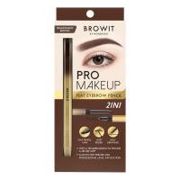 ราคา Browit บราวอิท โปรเมคอัพแฟลตอายบราวเพนซิล 0 08G มะฮอกกานีบราวน์ (21760429240)