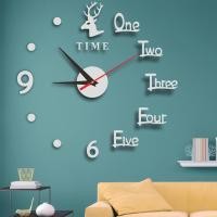 ราคา DIY นาฬิกาแขวนผนังดิจิตอลนาฬิกาอะคริลิคติดผนังส่องสว่างแบบไร้กรอบสำหรับเครื่องตกแต่งฝาผนังสำนักงานบ้าน1ชุด (22269012467)